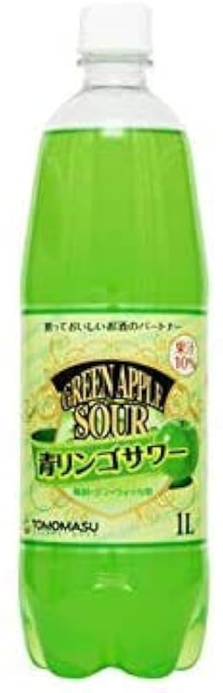 Amazon | 友桝飲料 青りんごサワー 1Lペットボトル×15本入 | 友